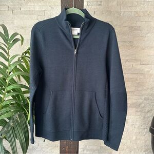 Ministry of Supply Wool Blend Full Zip Sweater Jacket Size M